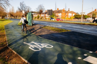 Person riding a bike