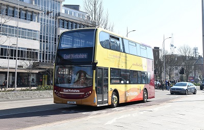 Bus outside of Hammonds